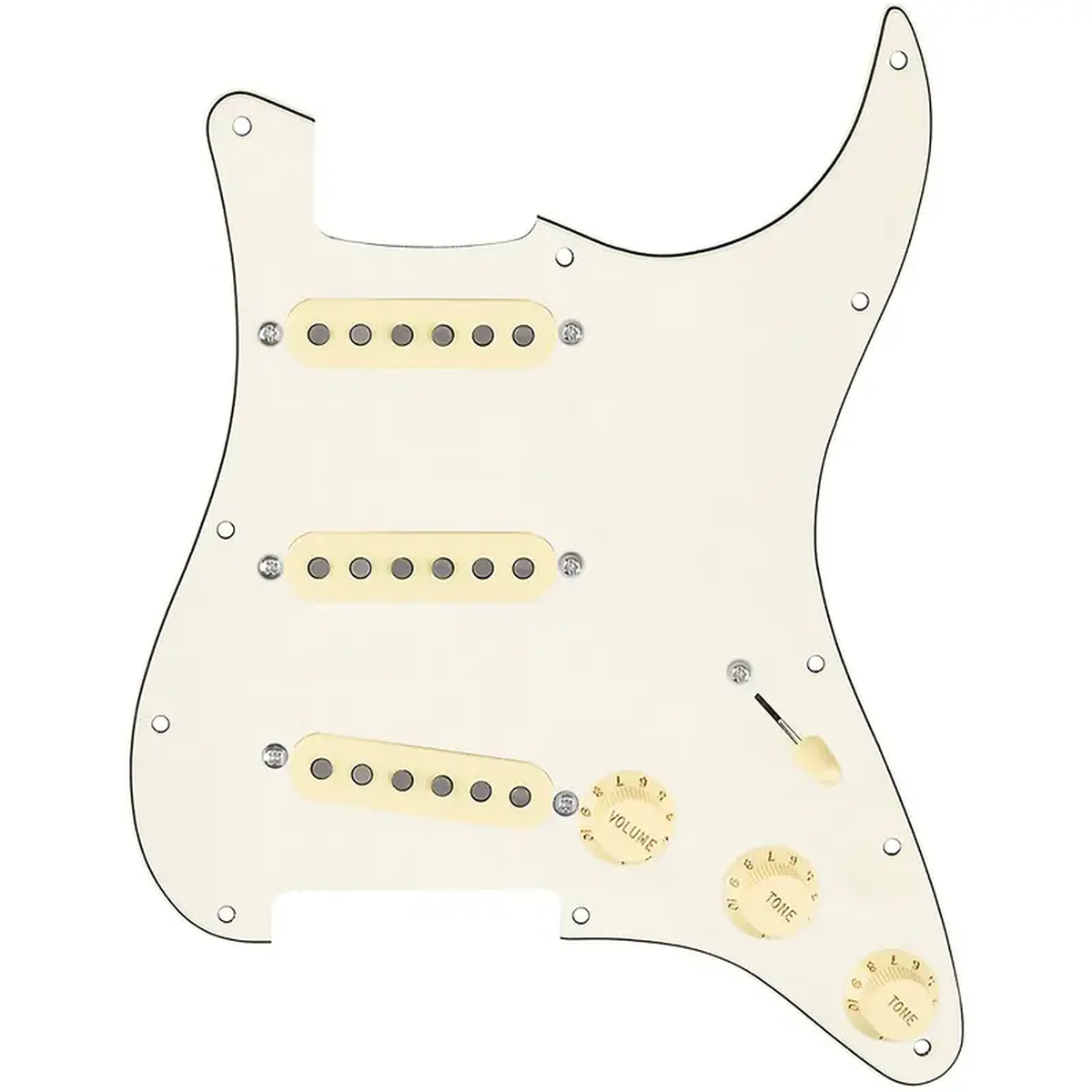 920D Custom Generation Loaded Pickguard for Strat With Aged White Pickups 038 Knobs S5W Wiring Harness