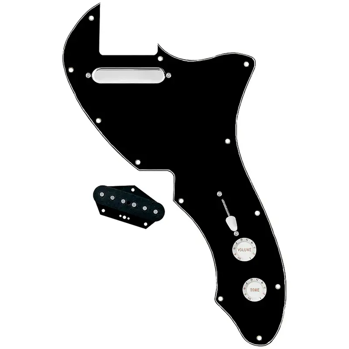 920D Custom 821772 Thinline Tele Single Coil Loaded Pickguard With Texas Vintage Pickups 038 White Knobs