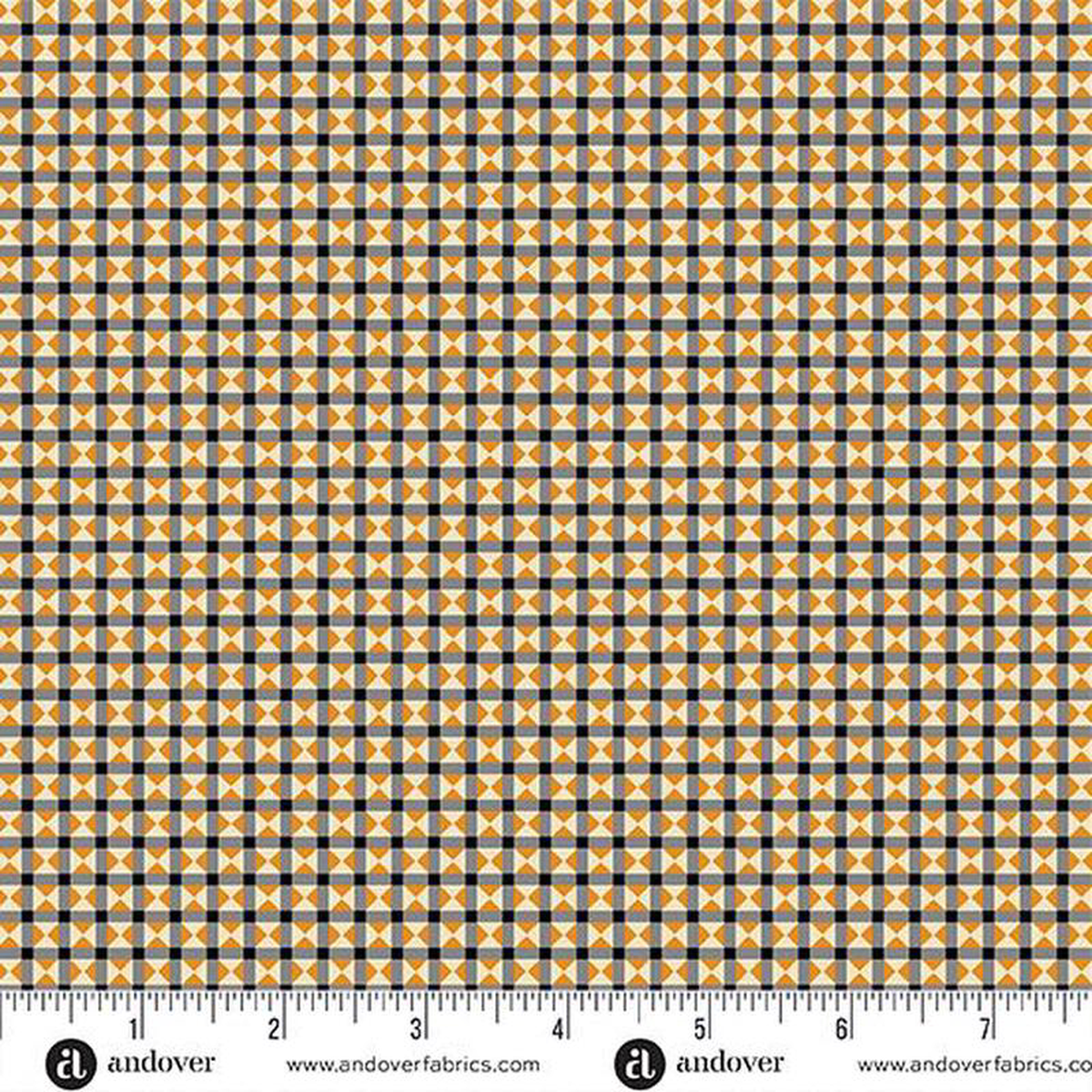 Andover Fabrics Pumpkin Licorice A-1107-C Ash
