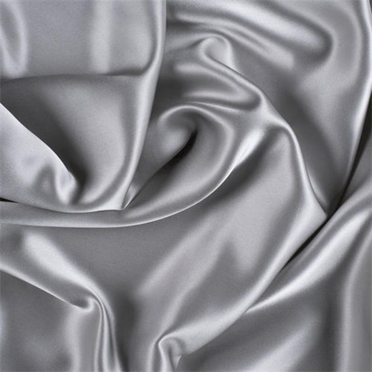 Runway Silks Light Gray Stretch Silk Charmeuse Fabric 8211 Reorderable