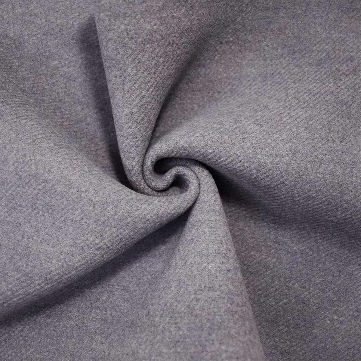1 34 YD PC 8211 Purple-Gray Wool Poly Texture Double Twill Woven Coating Fabric