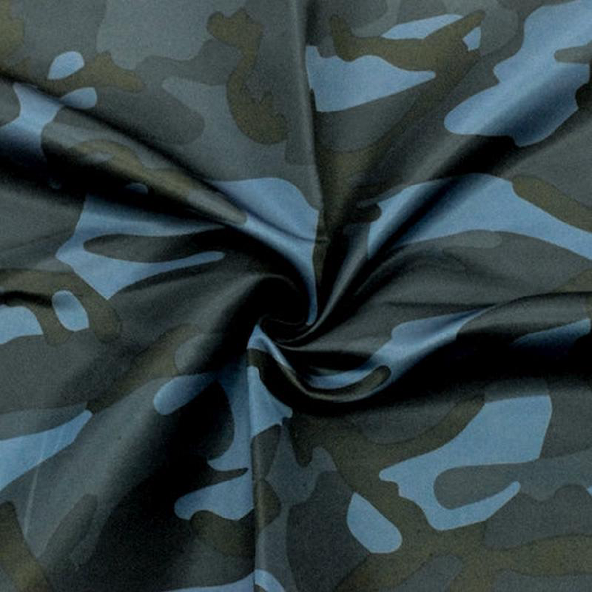 BlueBlack Camo Print Famous Make Yoga Wear Woven Fabric