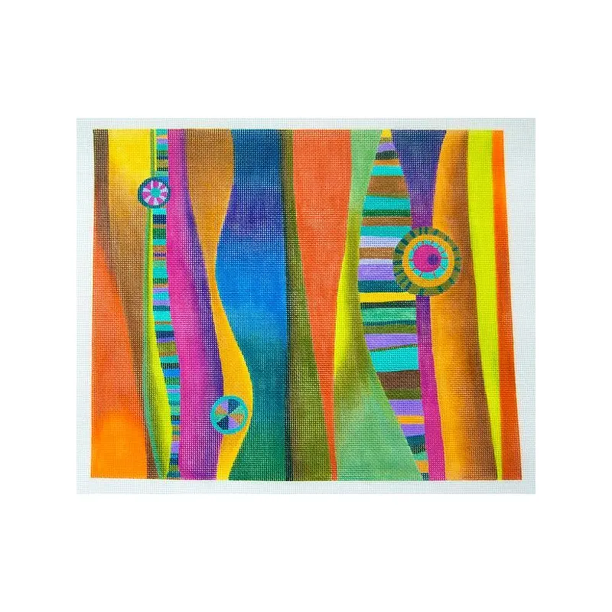 Zecca Gradation Panel 1 Vertical Needlepoint Canvas