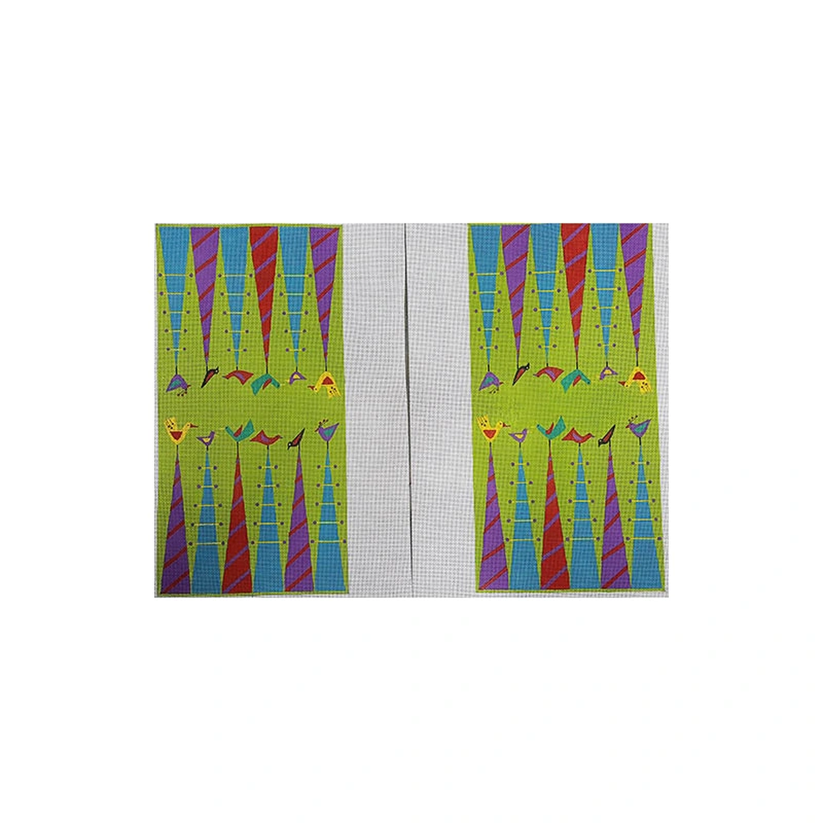 Zecca Birdie Backgammon Needlepoint Canvas