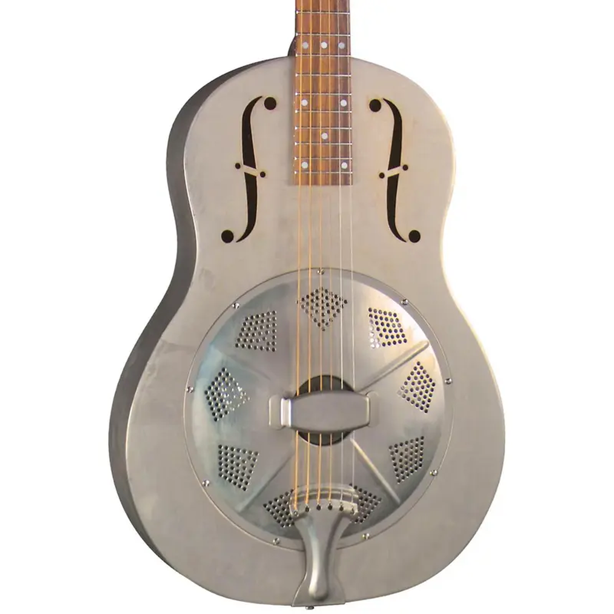Regal RC-43 Antiqued Nickel-Plated Body Triolian Resonator Guitar
