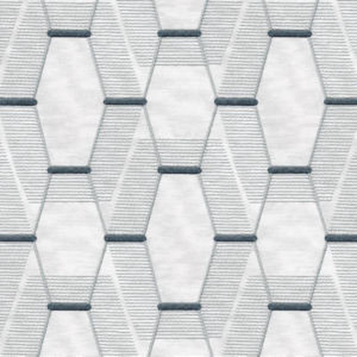 Zander White Grey by Norbar Fabric