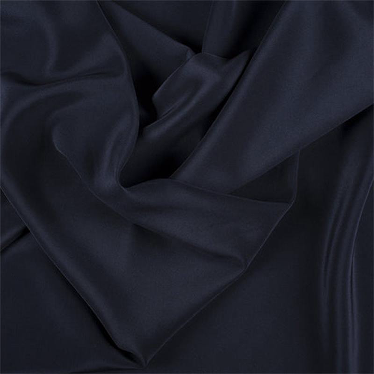 Runway Silks Navy Blue Silk Crepe de Chine Fabric 8211 Reorderable