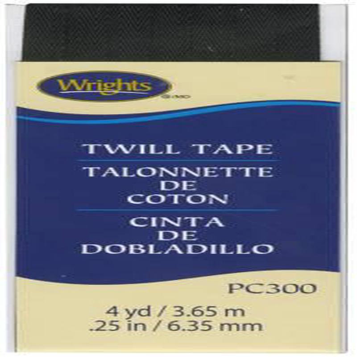 Wright Co Twill Tape 14in Black