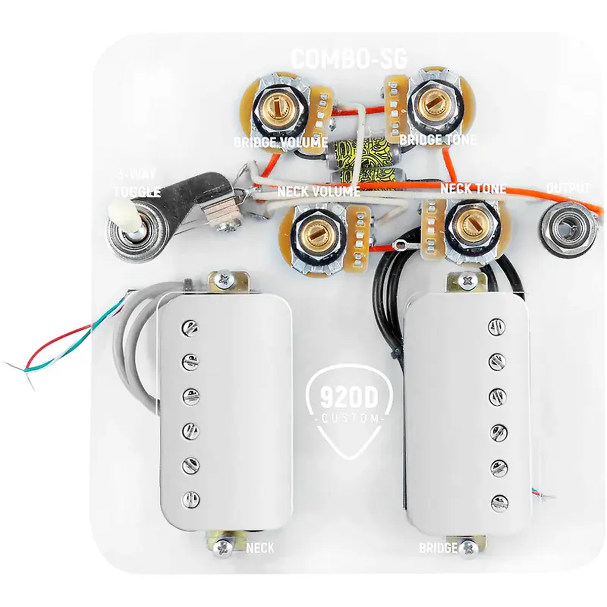 920D Custom Combo Kit for SG With Roughneck Humbuckers and SG-V Wiring Harness