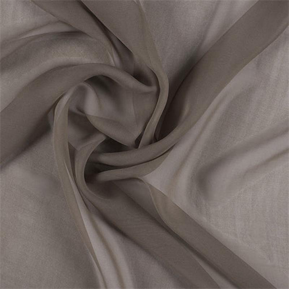 Runway Silks Latte Wide Silk Chiffon Fabric 8211 Reorderable