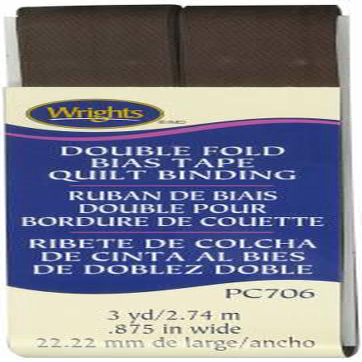 Wright Co Tapes and Trims 117706092 Seal Brown