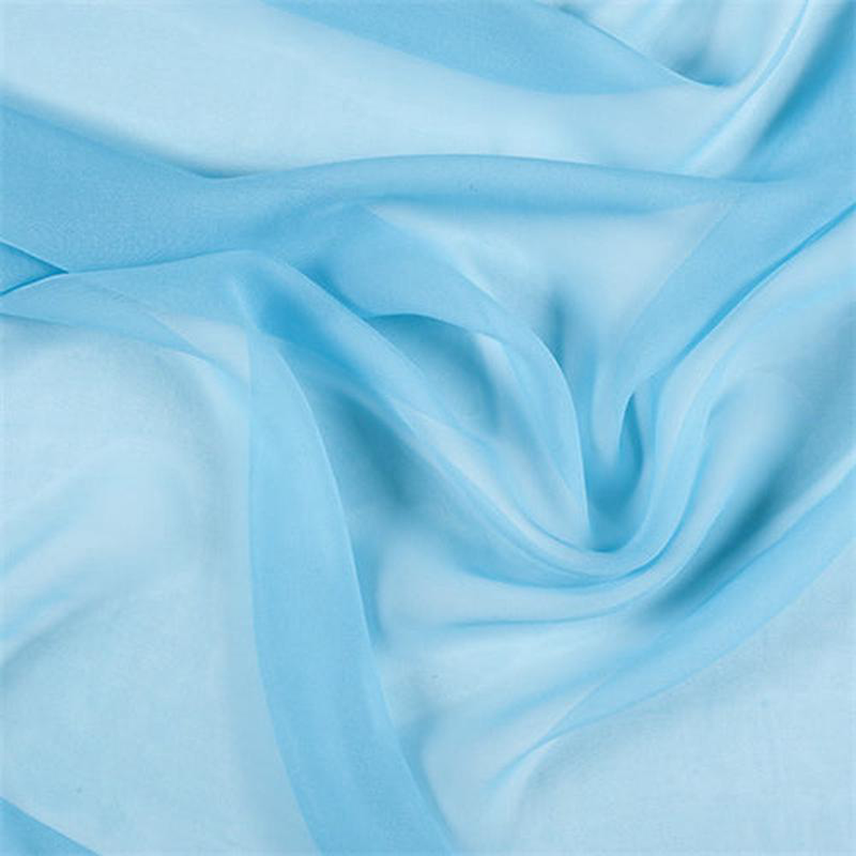Runway Silks Aqua Silk Chiffon Fabric 8211 Reorderable