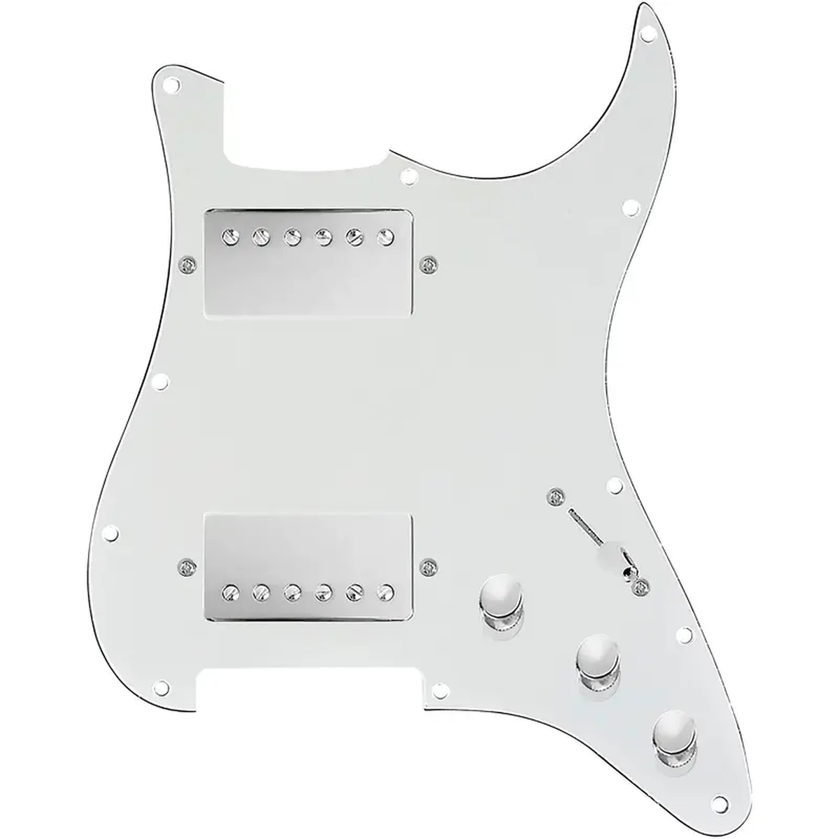 920D Custom HH Loaded Pickguard for Strat With Nickel Cool Kids Humbuckers and S5W-HH Wiring Harness