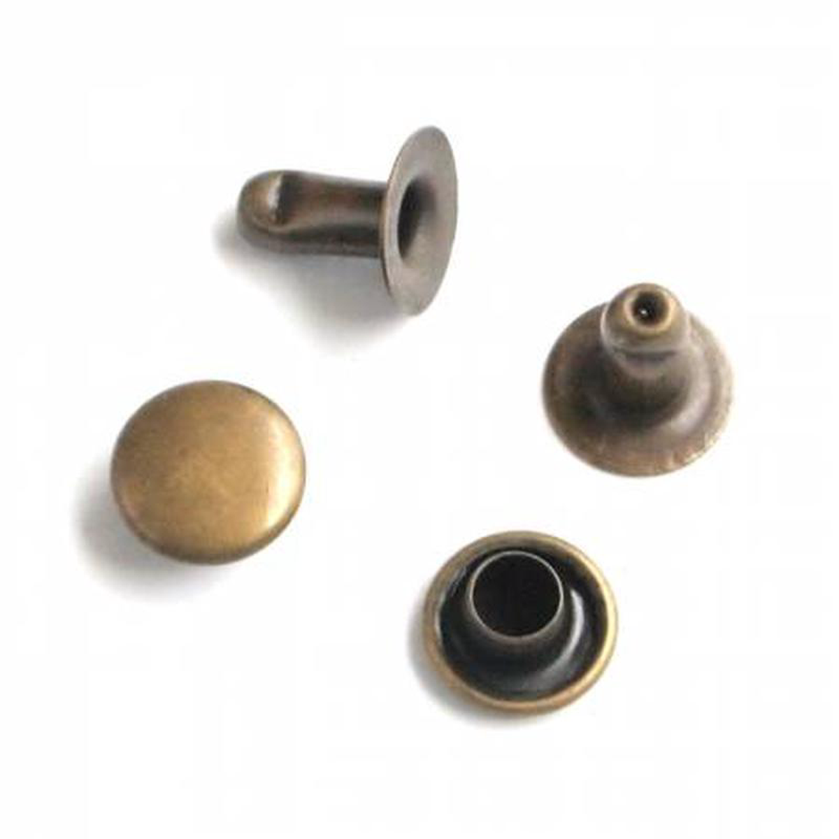 (24) Small Rivets 6mm Antique