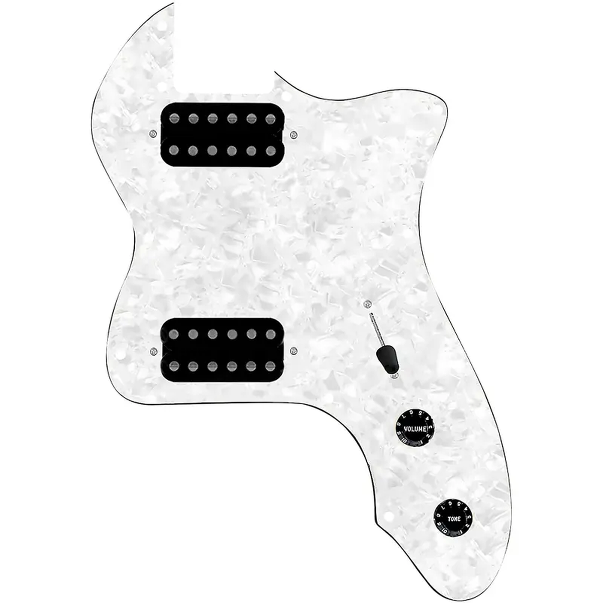 920D Custom 72 Thinline Tele Loaded Pickguard With Uncovered Cool Kids Humbuckers 038 Black Knobs