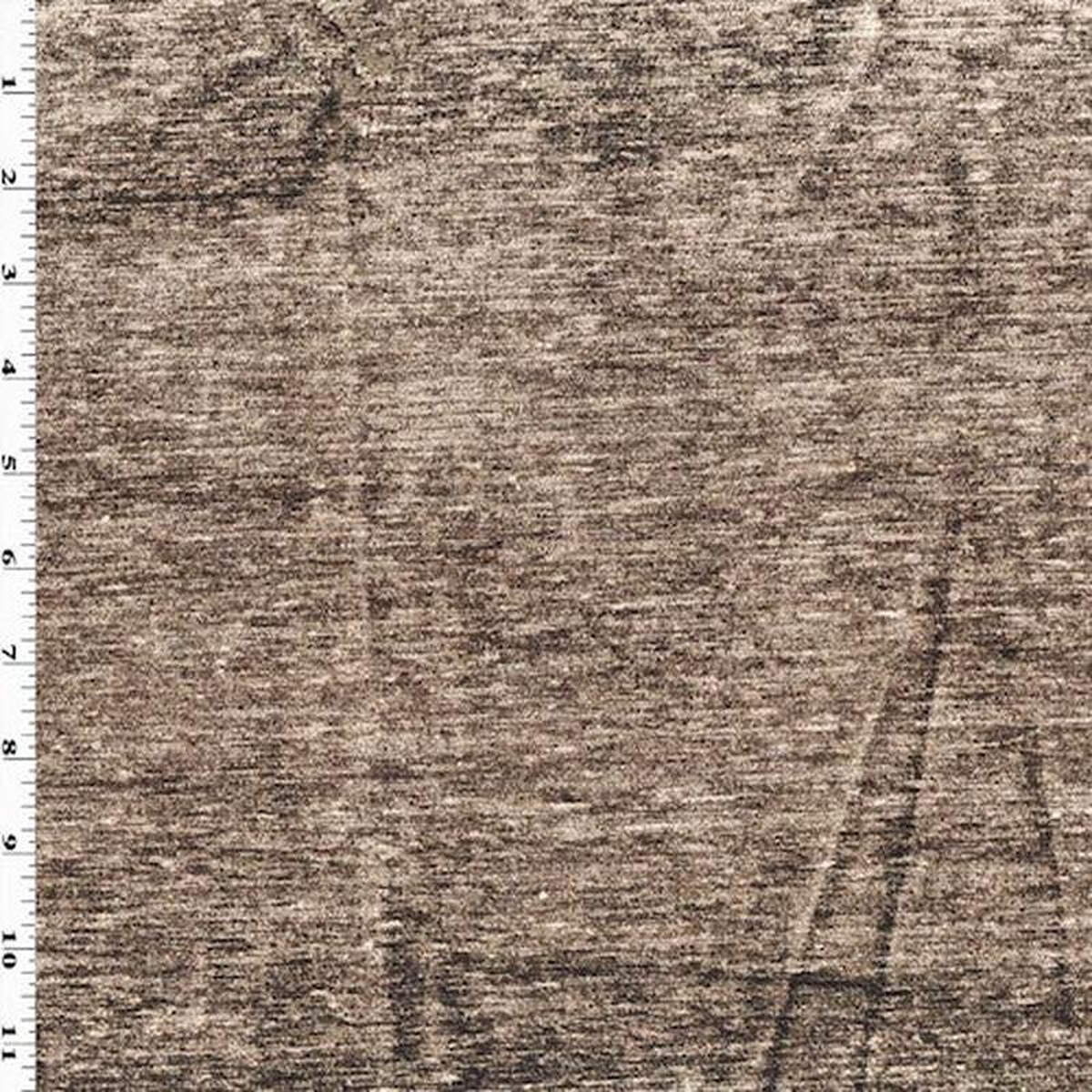 Antique Brown Lustrous Chenille Faux Velvet Decorating Fabric