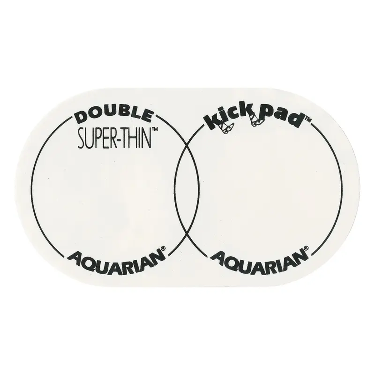 Aquarian Super-Thin Double Bass Drum Kick Pad