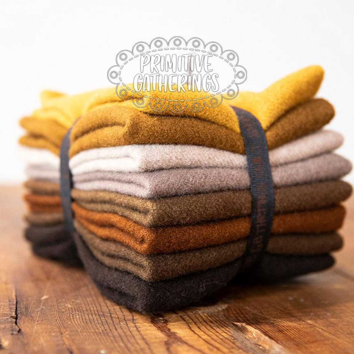 (8) 88243 x 148243 Wool Piece Bundle Primitive Bundle 1