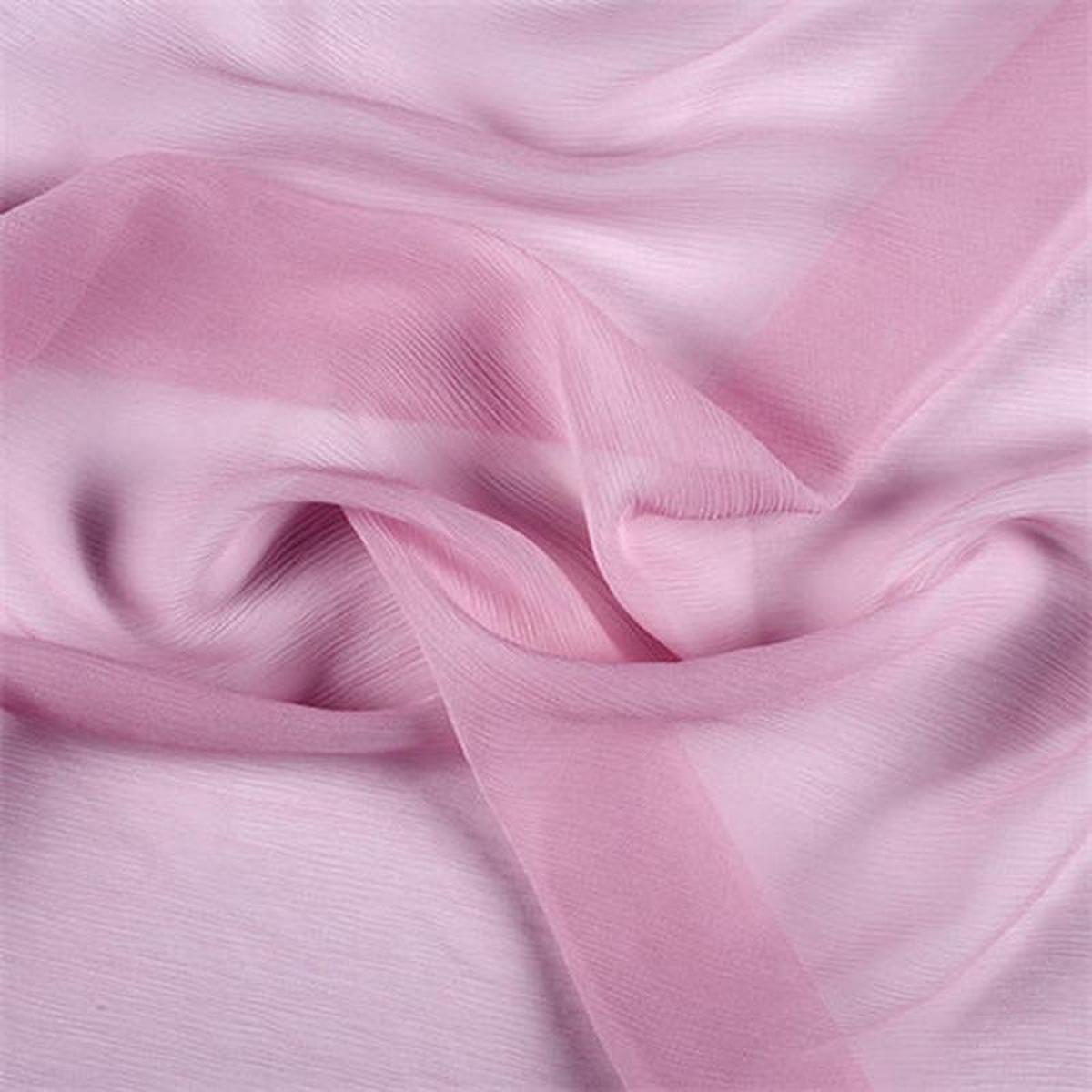 Runway Silks Bubble Gum Crinkled Silk Chiffon Fabric 8211 Reorderable