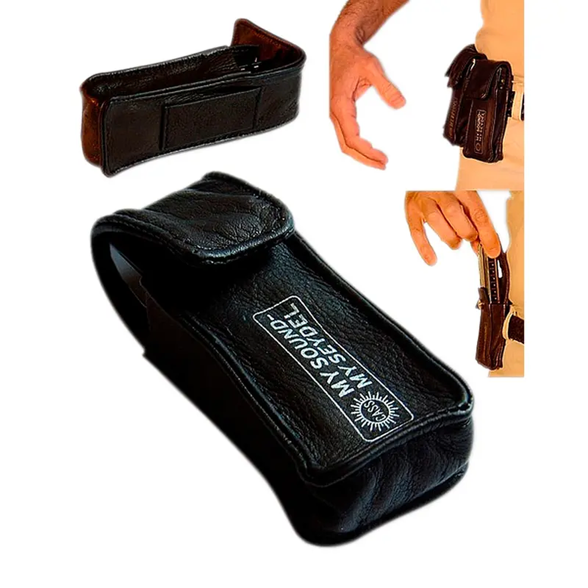 SEYDEL LEATHER BELT BAG for One Blues Harmonica