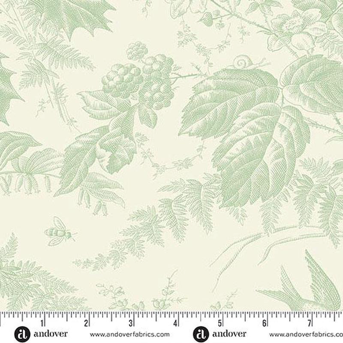 Andover Fabrics Pebbles A-1290-LG Mint Lqb