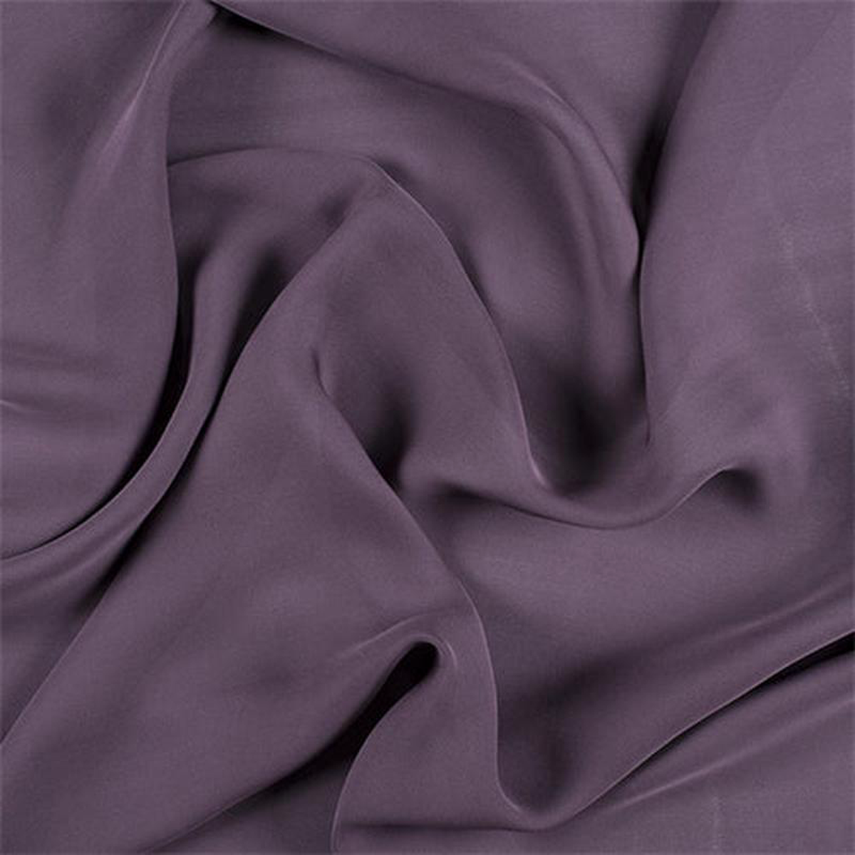 Runway Silks Aubergine Silk Double Georgette Fabric 8211 Reorderable