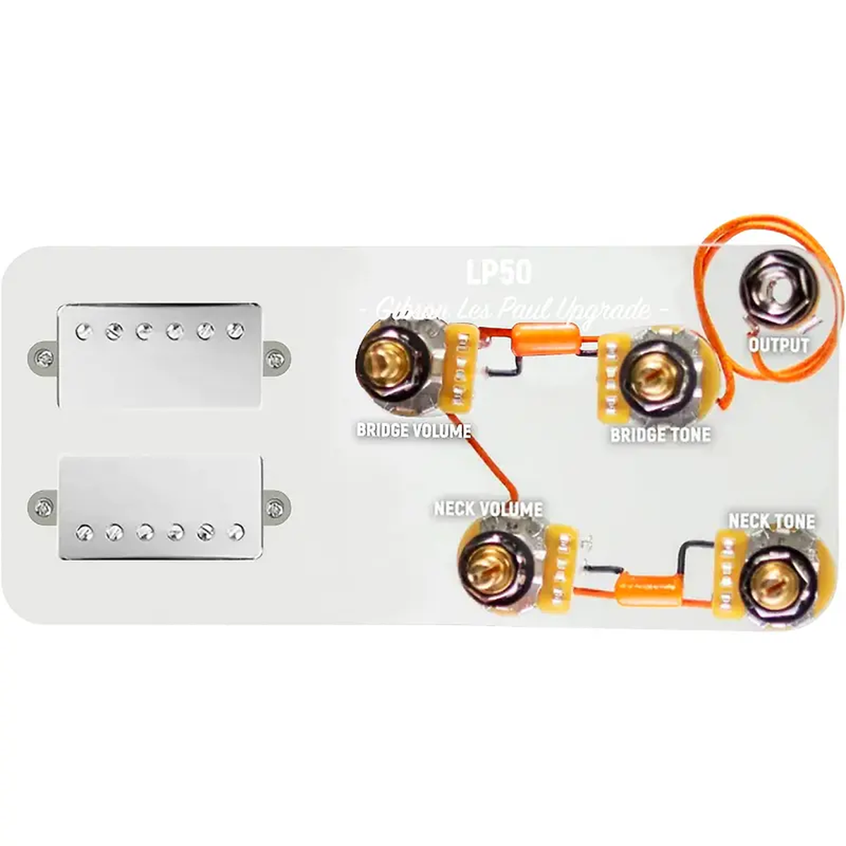 920D Custom Combo Kit for Les Paul With Nickel Roughneck Humbuckers and LP50-SPLIT Wiring Harness