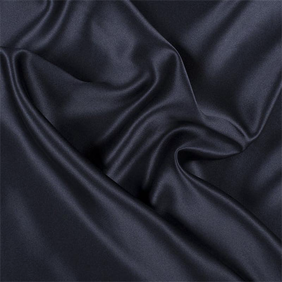Runway Silks Midnight Navy Silk Crepe Back Satin Fabric 8211 Reorderable