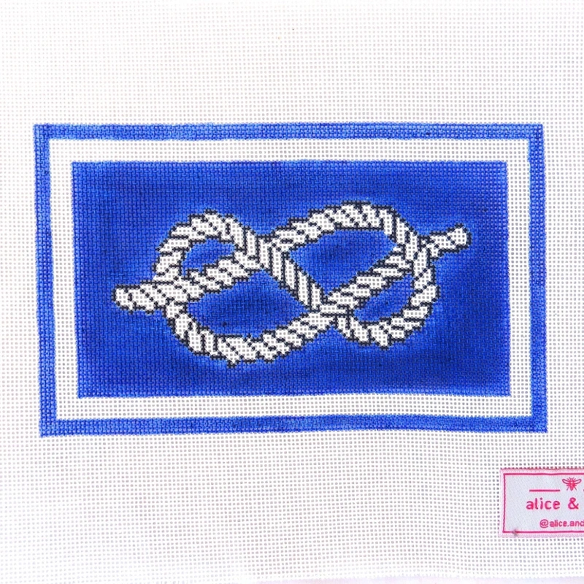Alice 038 Blue Literally Can Knot Needlepoint Canvas 8211 13M