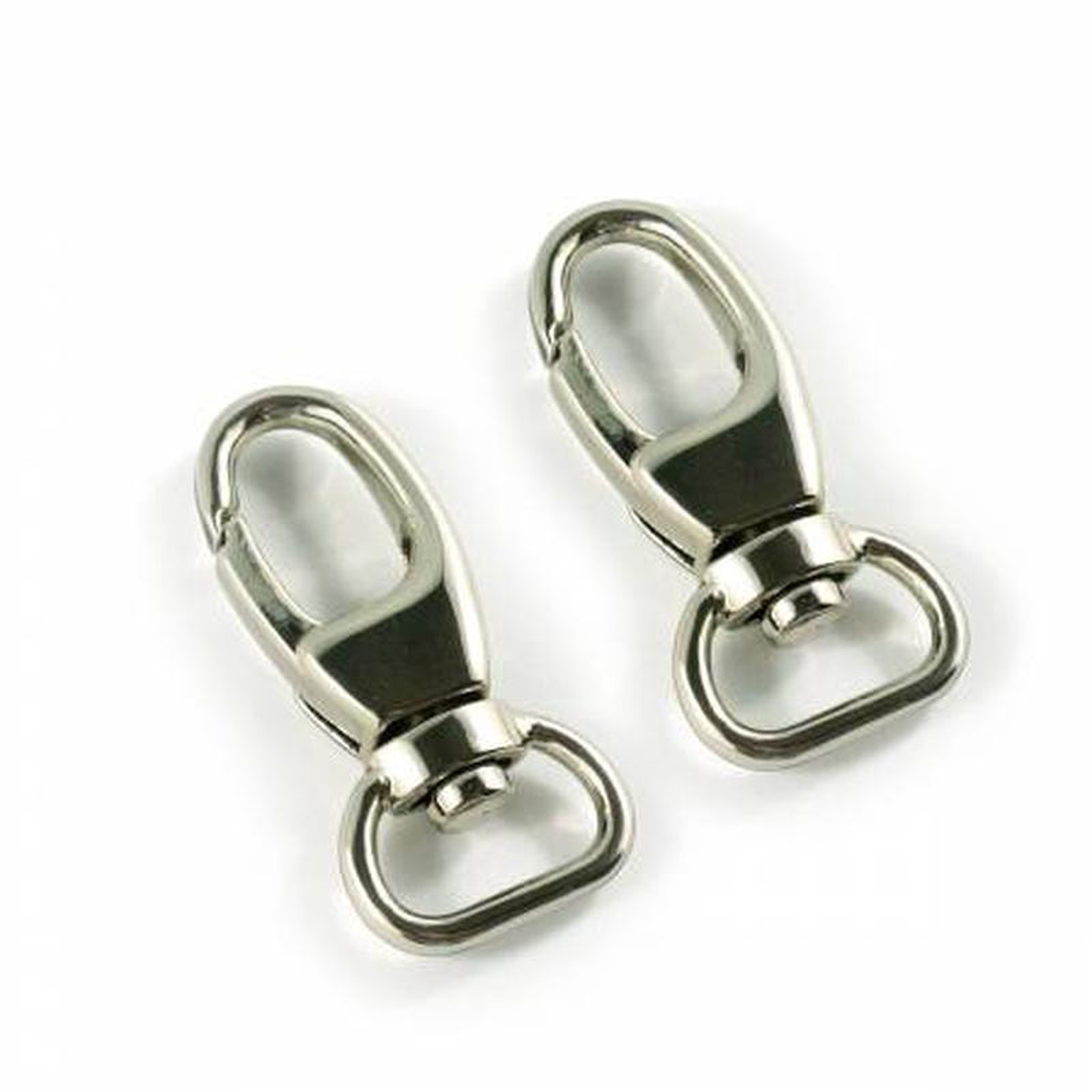(2) 128243 Swivel Snap Hook Nickle