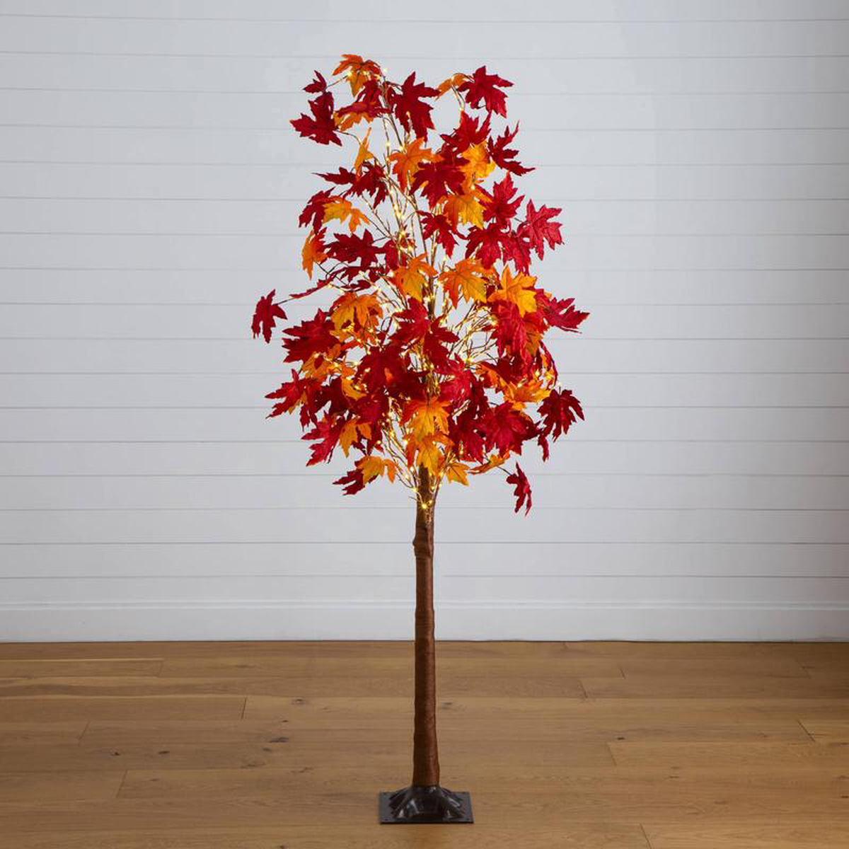 78217 Pre-Lit Autumn Weeping Maple Artificial Fall Tree with 450 Warm White LED Lights