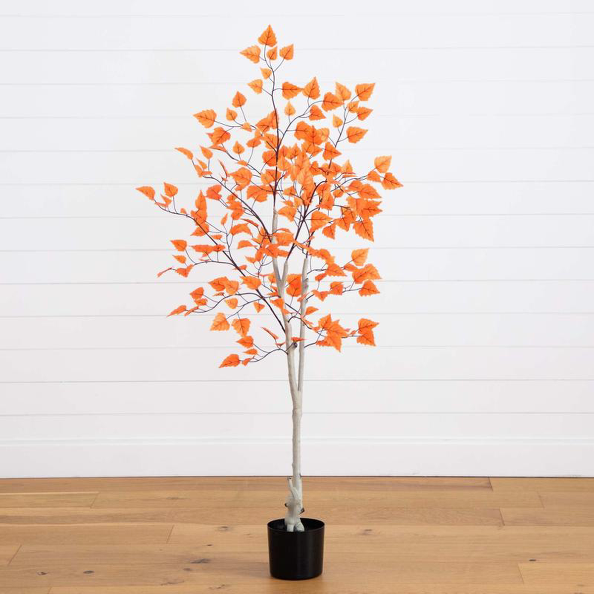 5 Autumn Paper Birch Artificial Fall Tree