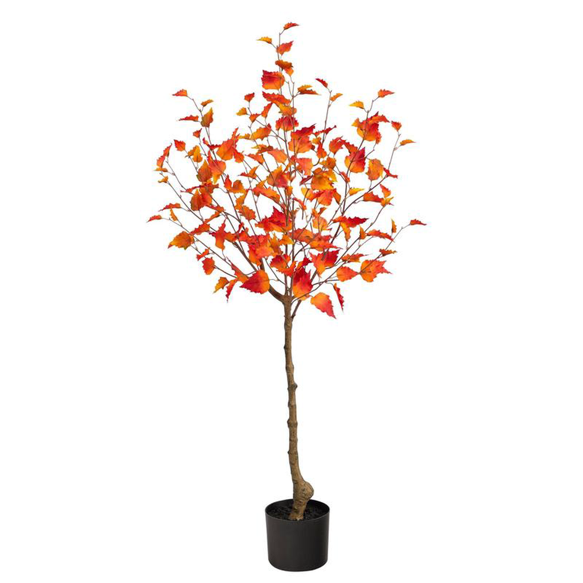 4 Fall Birch Artificial Autumn Tree
