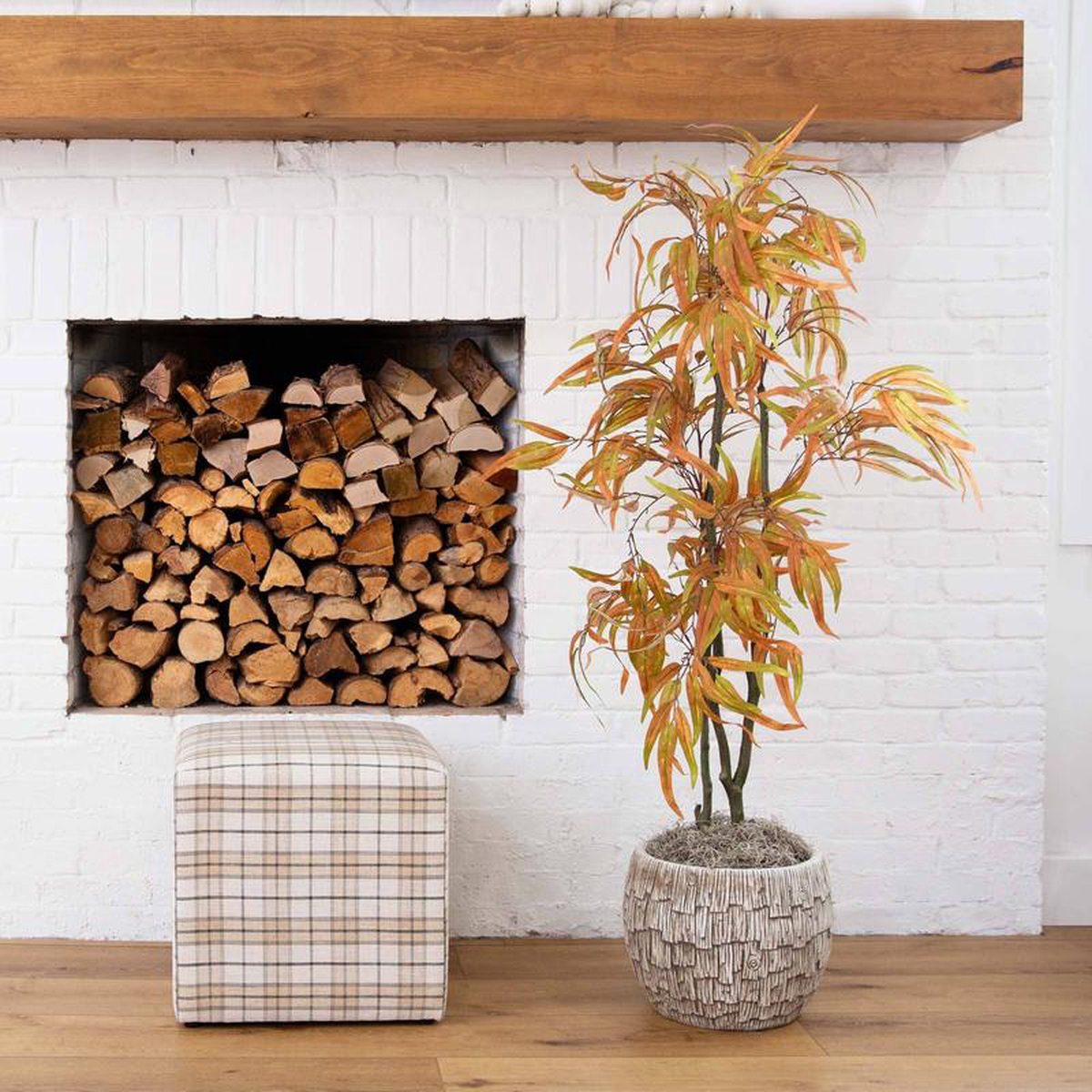 5 Autumn Wispy Eucalyptus Artificial Fall Tree