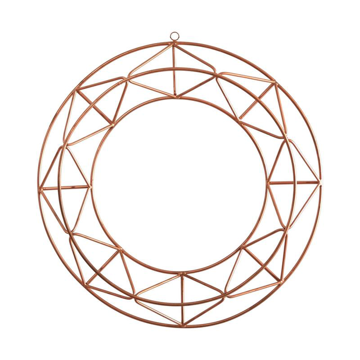 16 Geometric Copper Wall Decor