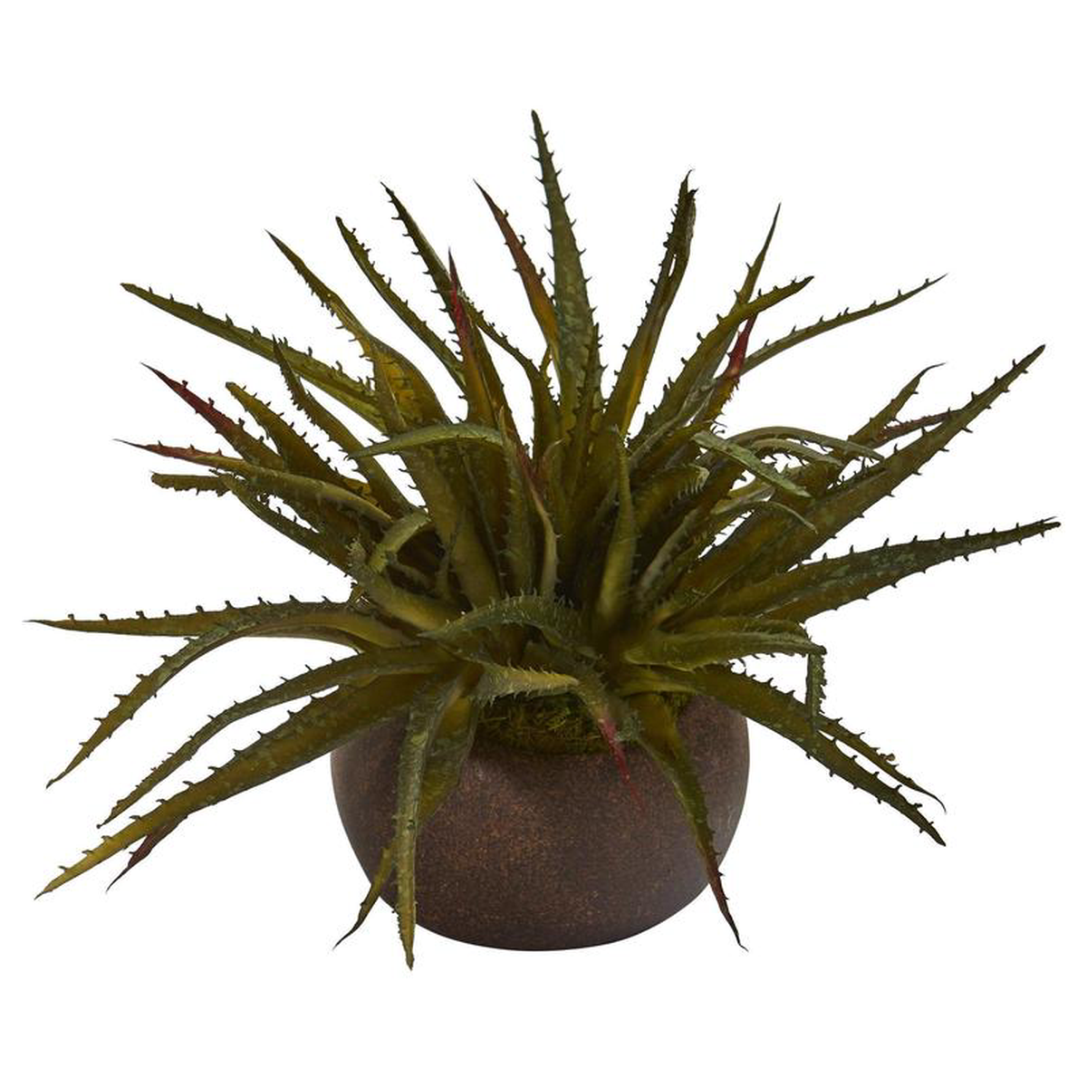 13 Aloe Succulent Artificial Plant in Stone Planter