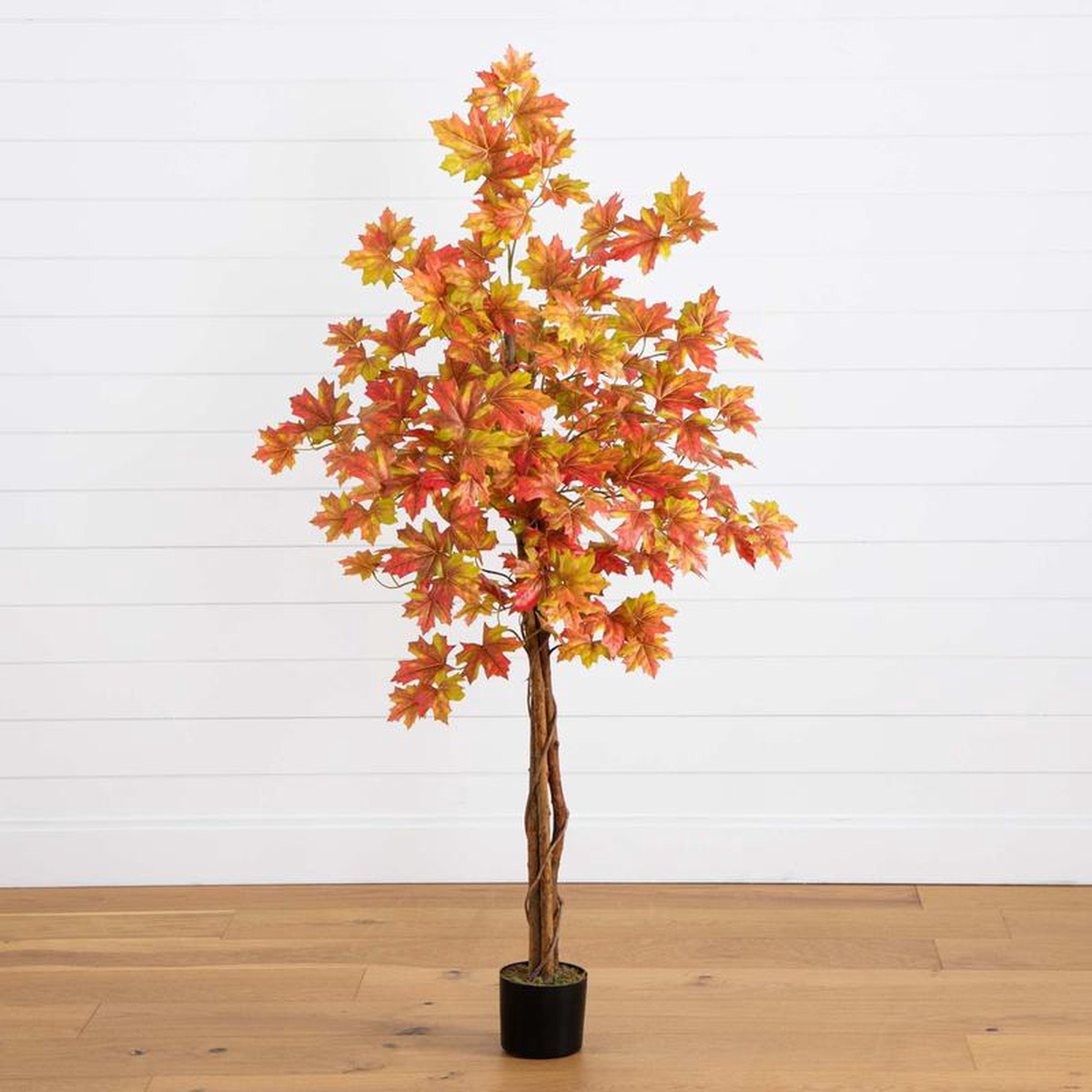 5 Autumn Deluxe Maple Artificial Fall Tree