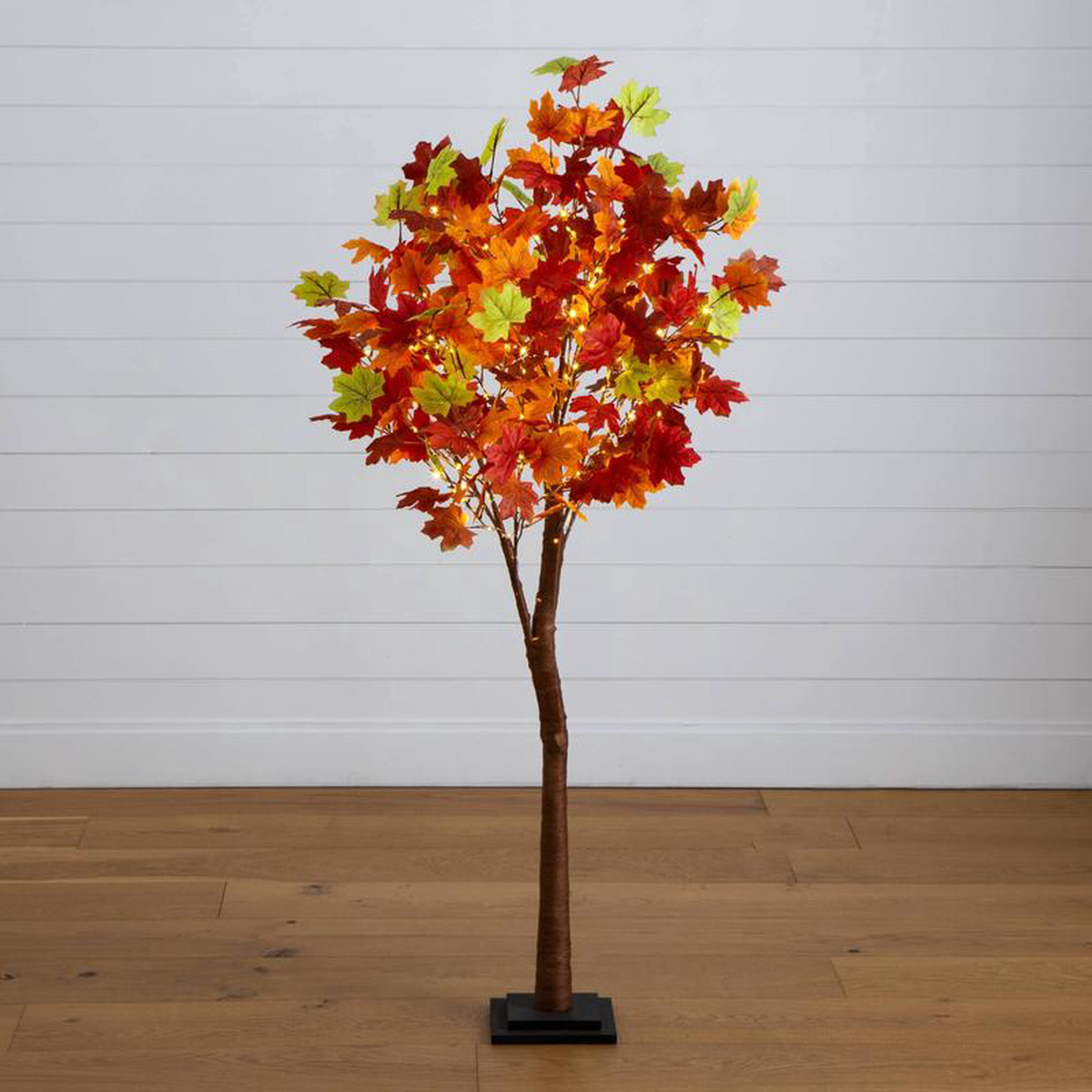 58217 Pre-Lit Shades of Autumn Maple Artificial Fall Tree with 270 Warm White LED Lights
