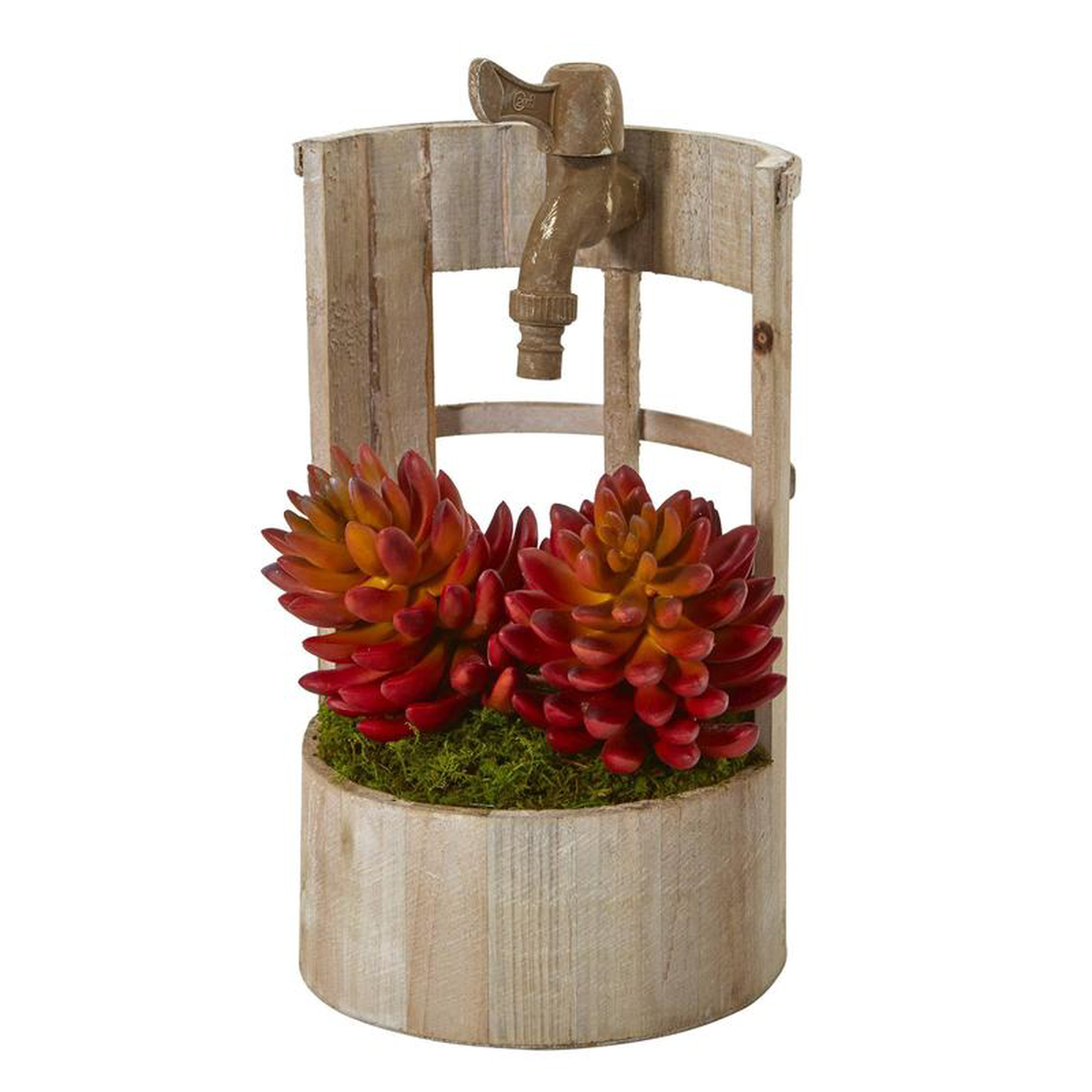 12 Succulent Artificial Plant in Faucet Planter