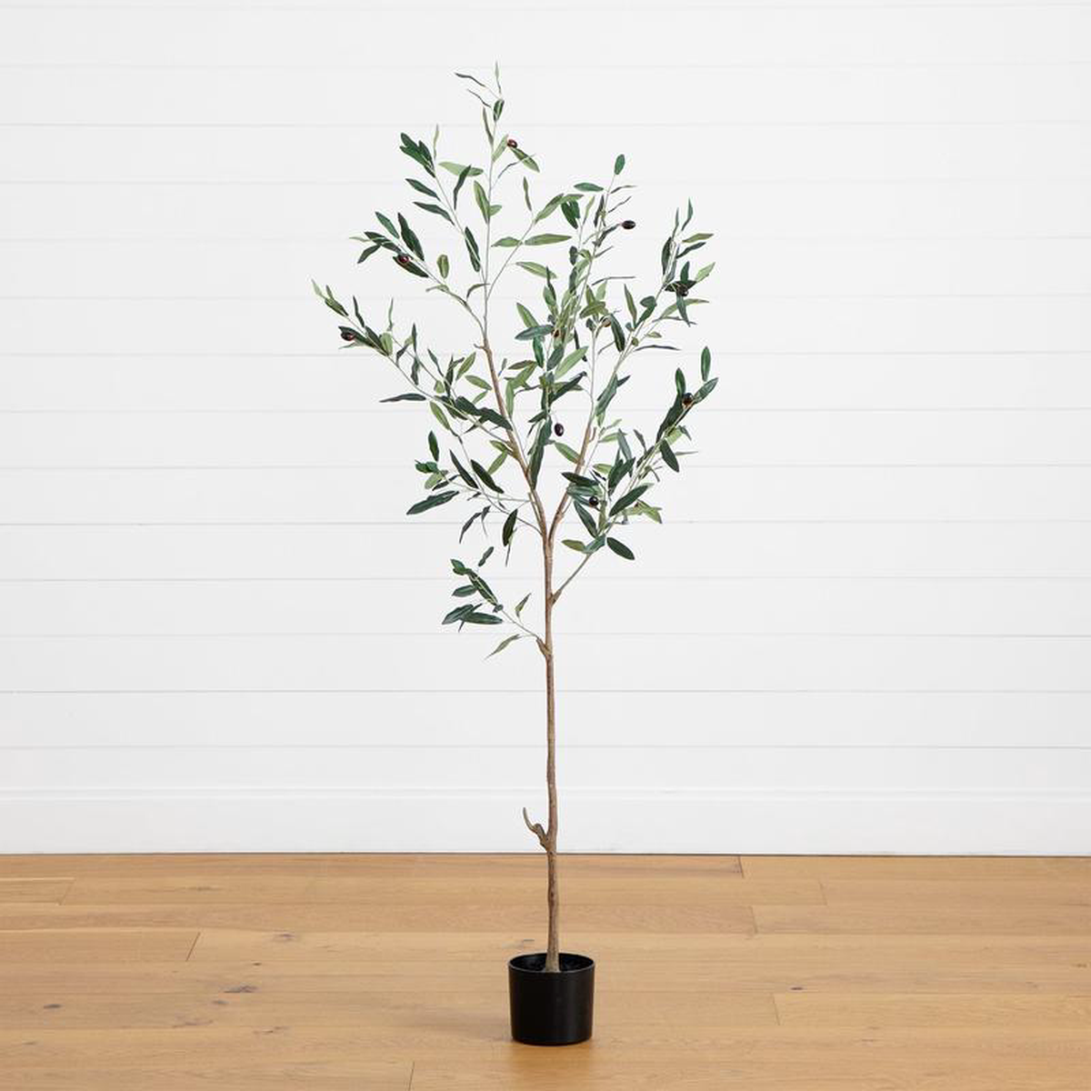 5 Artificial Slim Minimalist Olive Tree