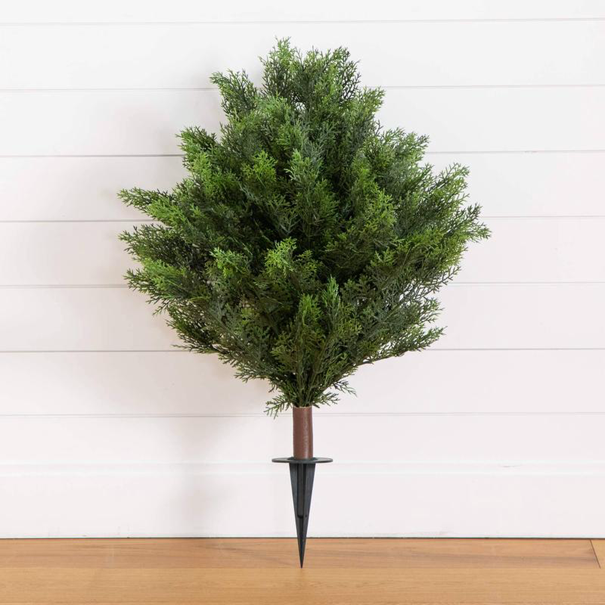 38217 UV Resistant Artificial Cedar Bush with Integrated Ground Stake (IndoorOutdoor)