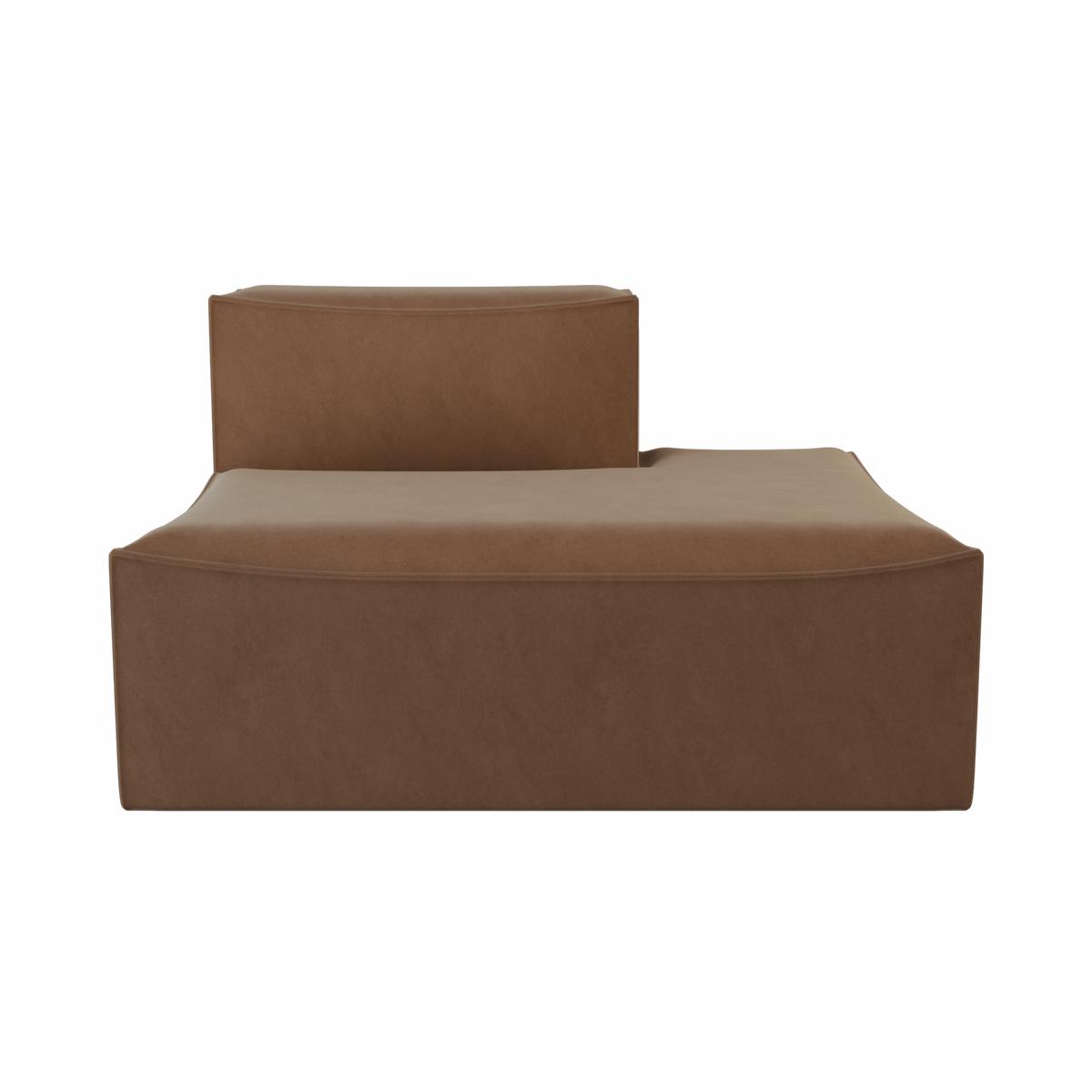 Catena Sofa Open End Right L301 - Rich Velvet - Soft Brown
