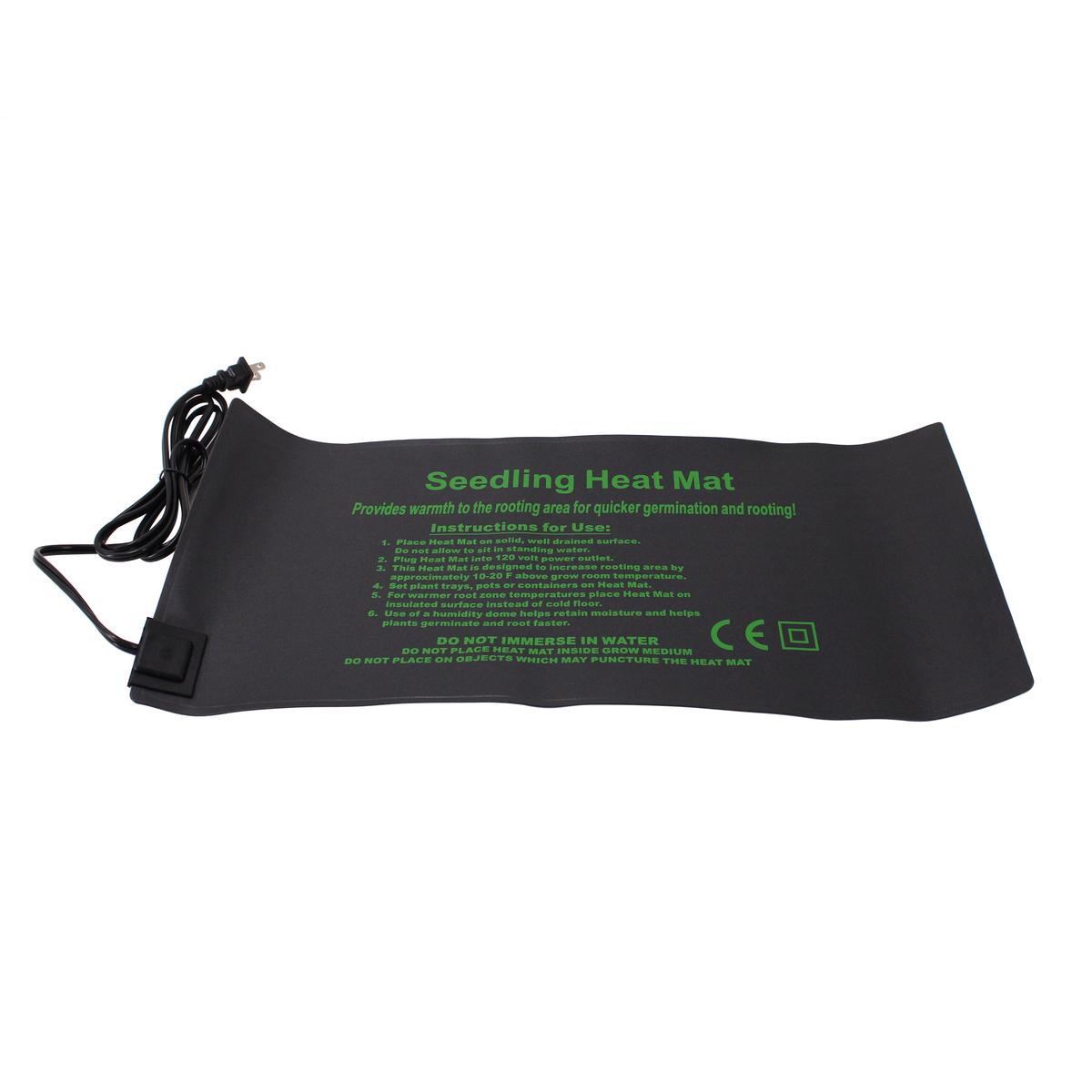 HYDROPONIC DEPOT 10 x 20.75 Inch Graphene Plant Heating Pad Durable Waterproof Seedling Heat Mat Warm Hydroponic Heating Pad