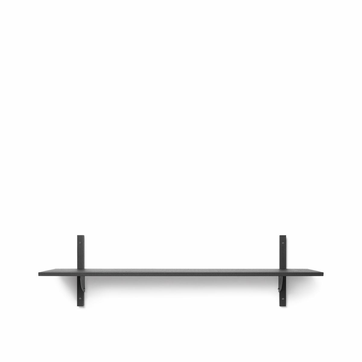 Sector Shelf - Single - Wide - Black Ash/Black Brass