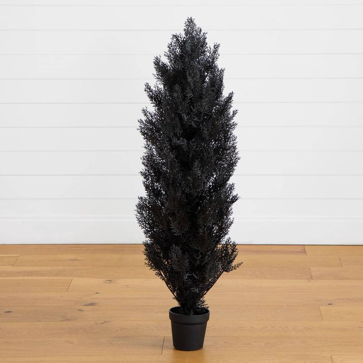 4 UV Resistant Artificial Halloween Black Cedar Tree (Indoor/Outdoor)