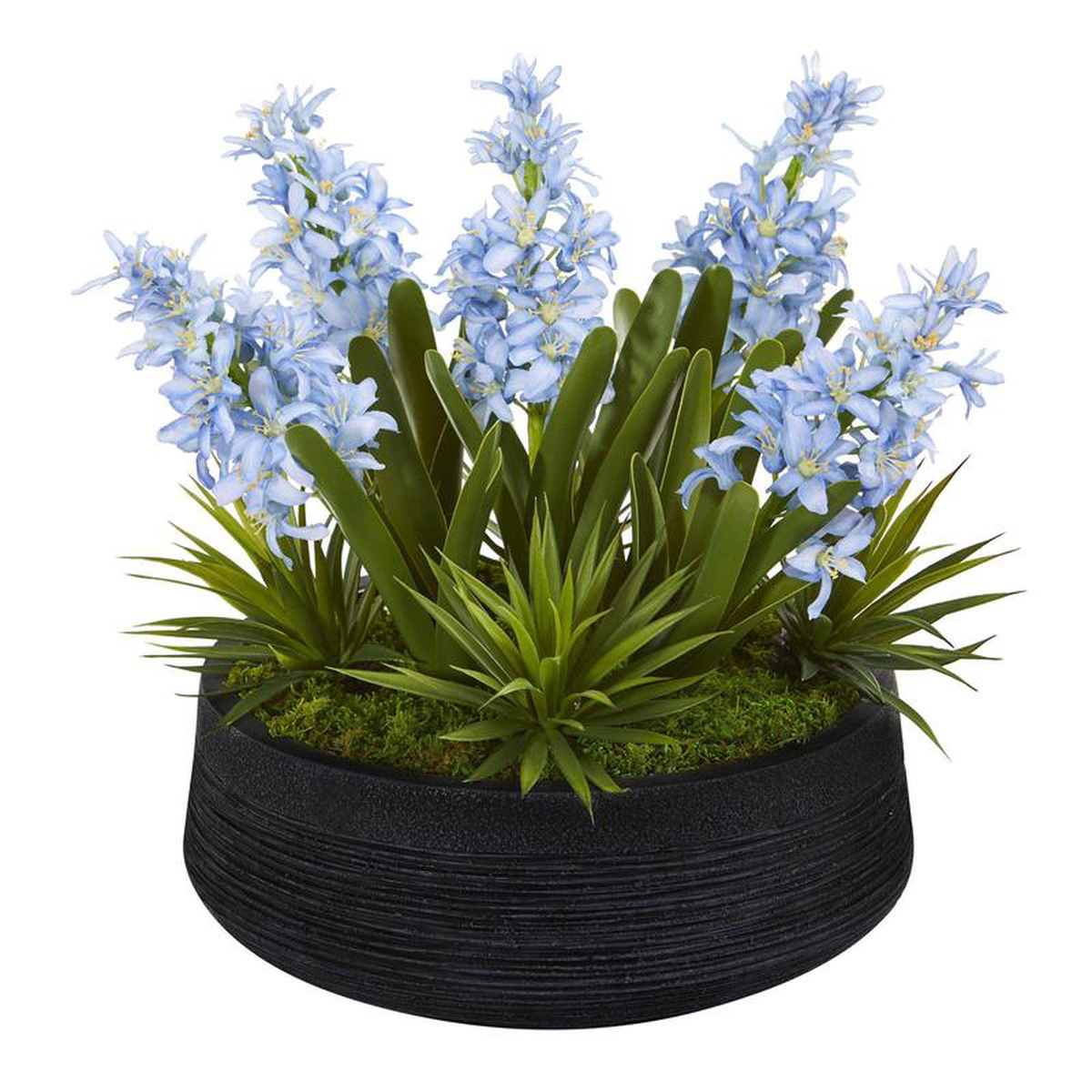 14 Hyacinth and Succulent Artificial Plant in Decorative Bowl
