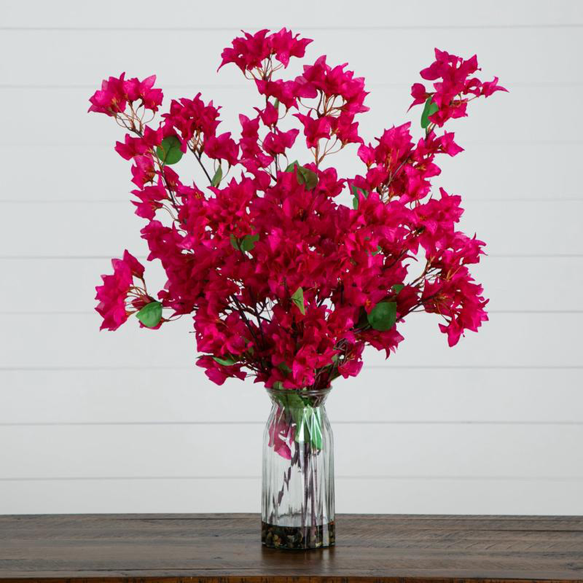 31 Artificial Pink Bougainvillea Arrangement in Vase