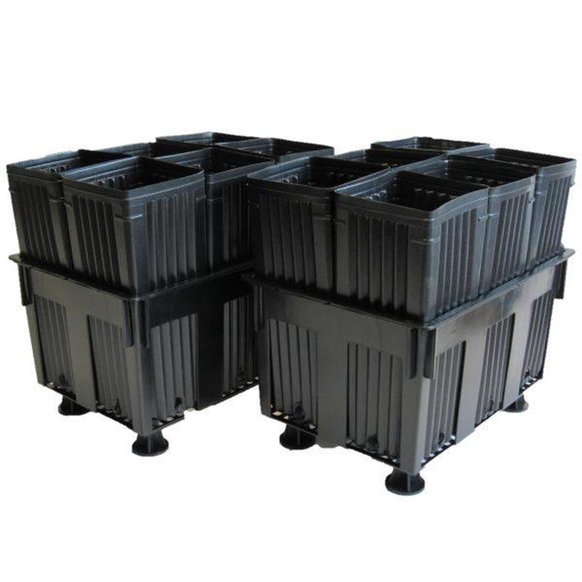 2 Tray7 Trays & 8 Legs with 12 5X12 Corner Hole Treepots