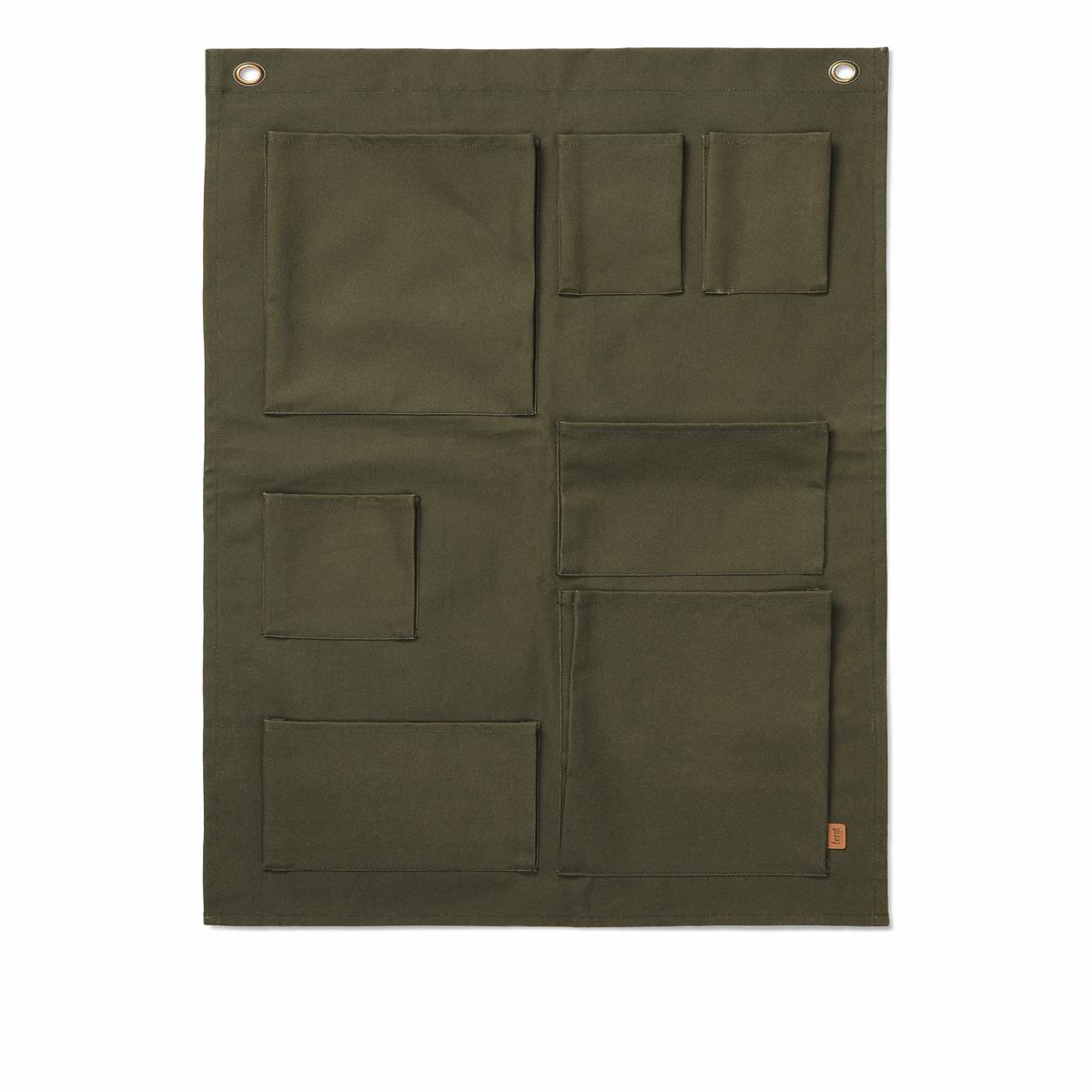 Bark Garden Wall Storage - Olive