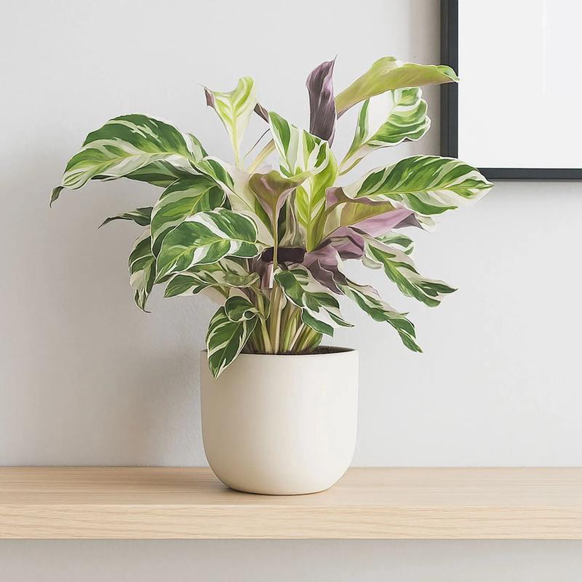 20  30cm Calathea White Fusion Prayer Plant 14cm Pot House Plant